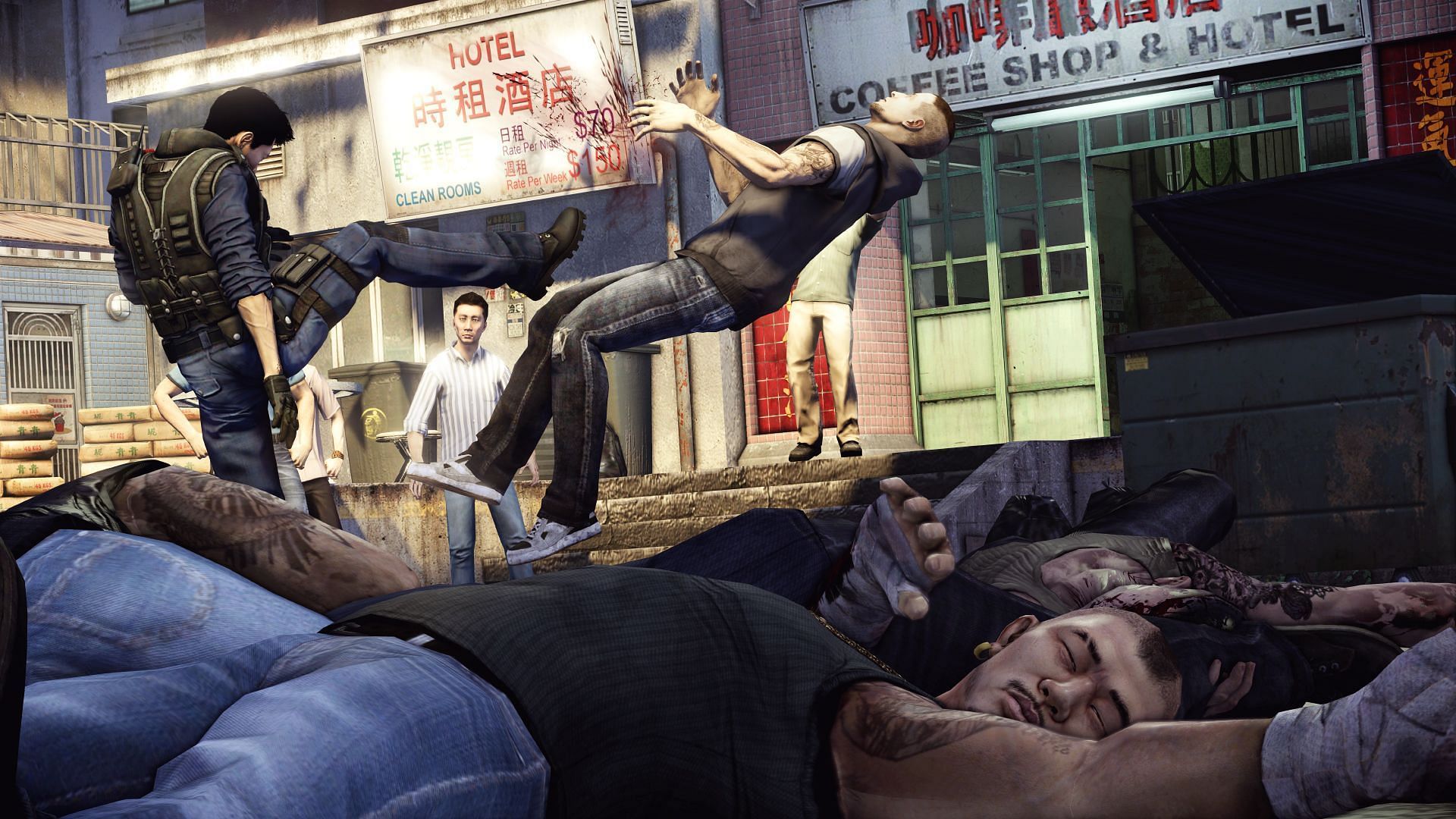 Sleeping Dogs has amazing hand-to-hand combat (Image via Square Enix)
